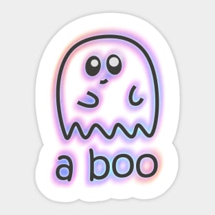 A Boo Ghost Design Sticker